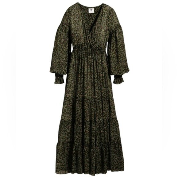 Peruvian Connection Maxi Cheetah Print Dress Size M – Boho Chic Animal Print - Picture 2 of 12